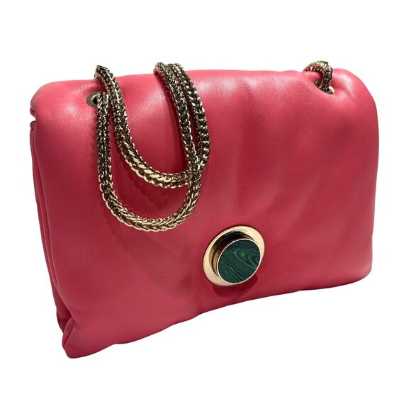 Giambattista Valli Padded Shoulder Bag in Pink Coral - Picture 1 of 10